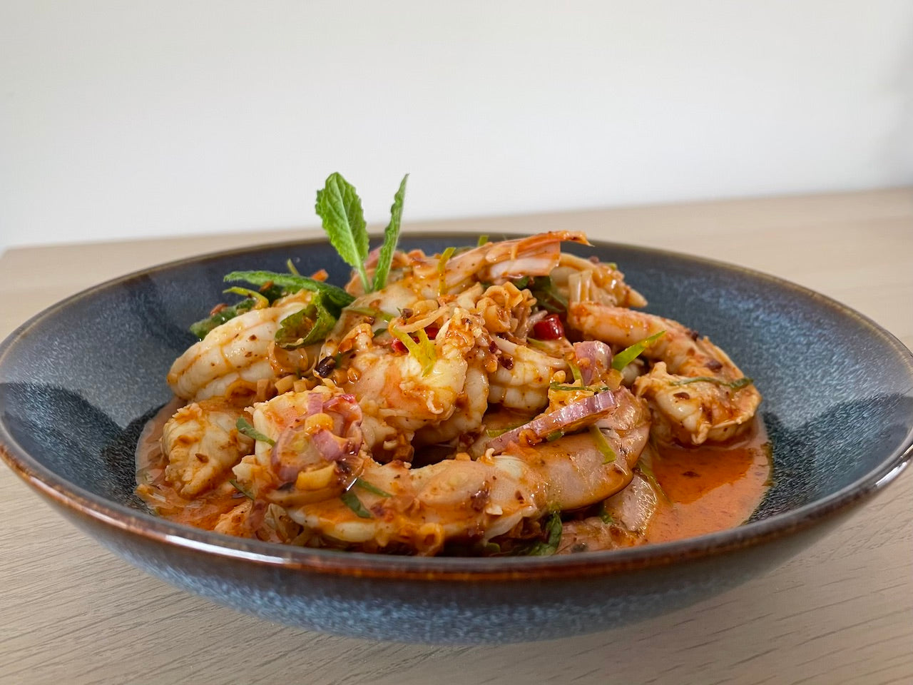 Plah Kung - Scampi salad with lemongrass