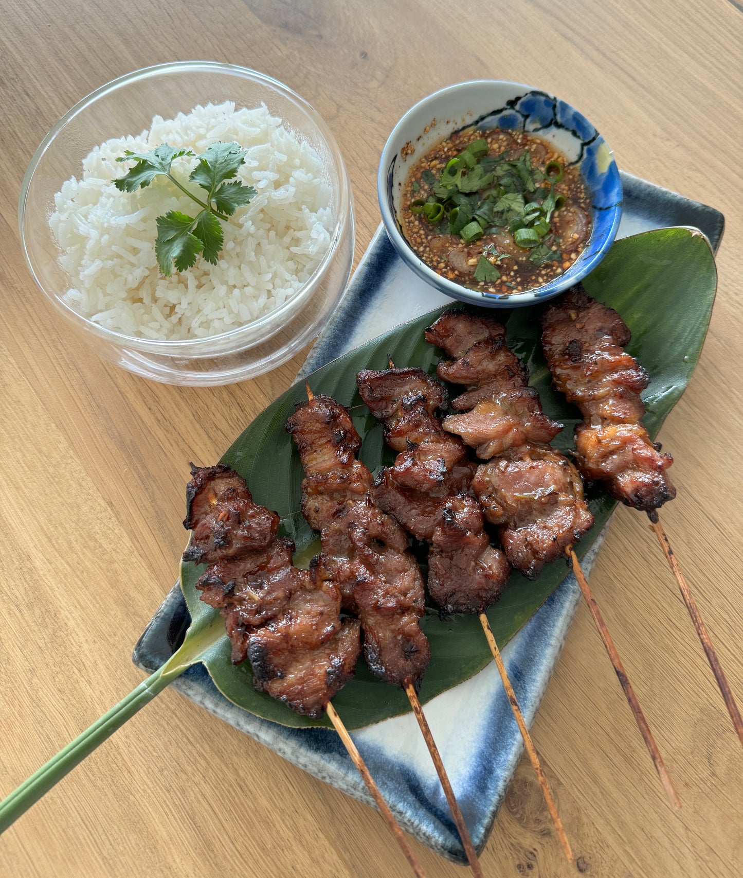 Gai/Moo Ping - Gegrild vlees origineel (5 stuks)