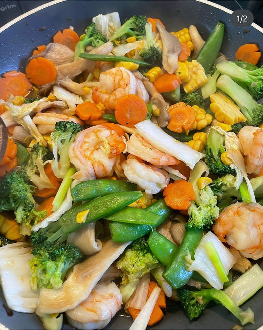Phad phak ruem - Stir fried vegetable mix